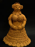 Nature's Muse A Terracotta Sculpture Celebrating the Beauty of Flowers, Terracotta art by Dolon Kundu