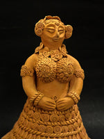 Buy Nature's Muse A Terracotta Sculpture Celebrating the Beauty of Flowers, Terracotta art by Dolon Kundu