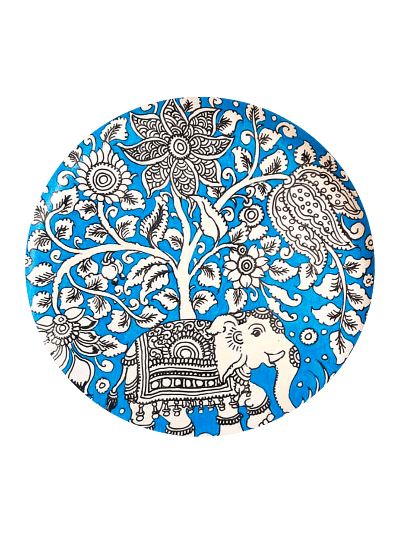 Shop Nature's Nuances in Sudheer's Kalamkari Plates 