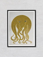 Octopus, Gond Painting by Venkat Shyam