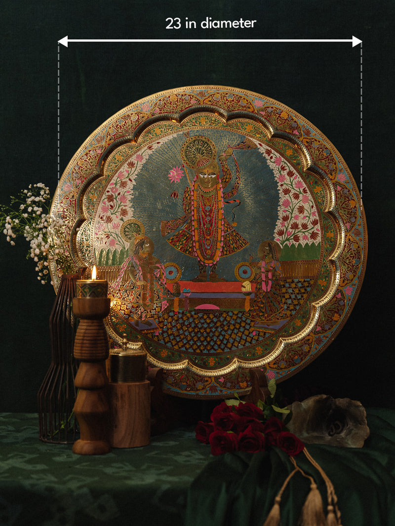 Shrinathji in Marodi Brass Plate