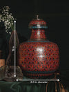 Jaipuri Kalash in Red Marodi Craft