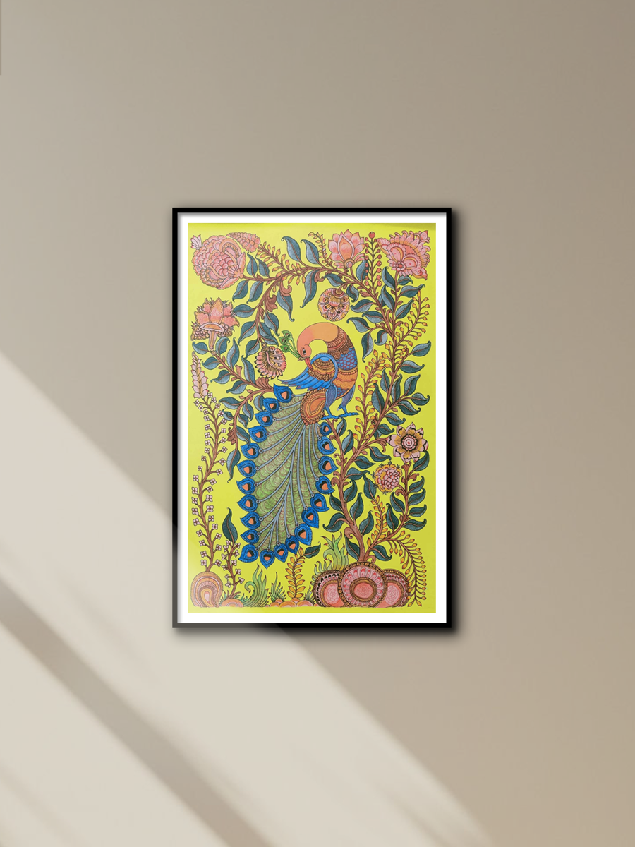 Buy Peacock in Kalamkari 