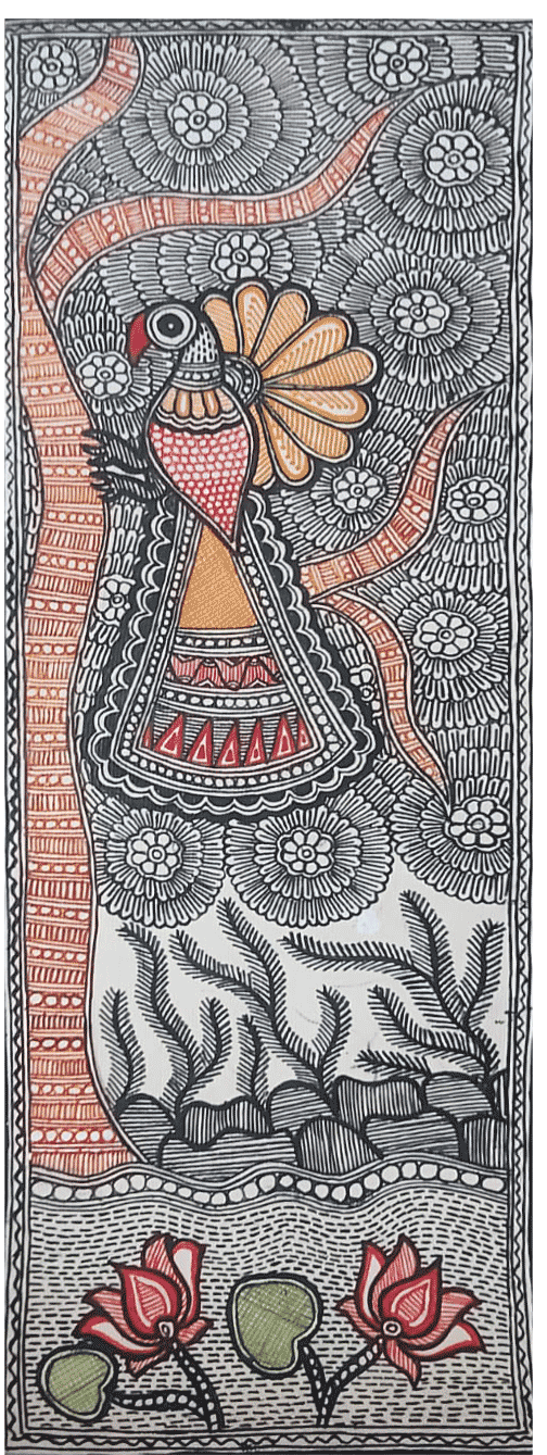 Buy Peacock in Madhubani by Priti Karn