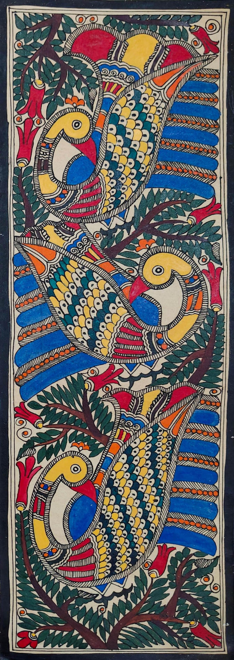 Buy Peacock in Madhubani by Ambika Devi