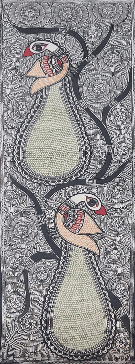 Buy Peacocks in Madhubani by Priti Karn