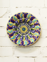 Shop Petal like design In Blue Pottery Plate by Shilp Guru Gopal Saini