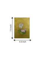 Pink Lotus In Mughal Miniature for sale