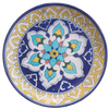 Buy Plate in Floral pattern In blue pottery