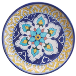 Buy Plate in Floral pattern In blue pottery