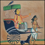 Portrait of Urban Life: A Kalighat Painting by Uttam Chitrakar