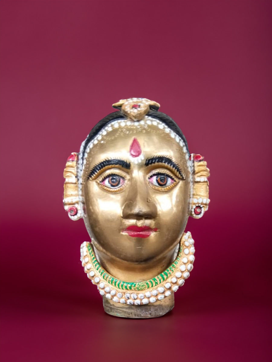 Shop Portrait of Gauri in Brass by Gramin Arts