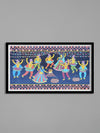 Portrayal of Lohri in Tikuli paintings by Ashok Kumar for Sale