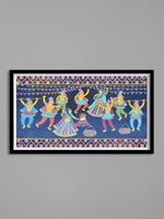 Portrayal of Lohri in Tikuli paintings by Ashok Kumar for Sale