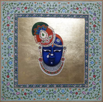 Buy Portrayal of Shrinathji's face: Pichwai by Shehzaad Ali Sherani