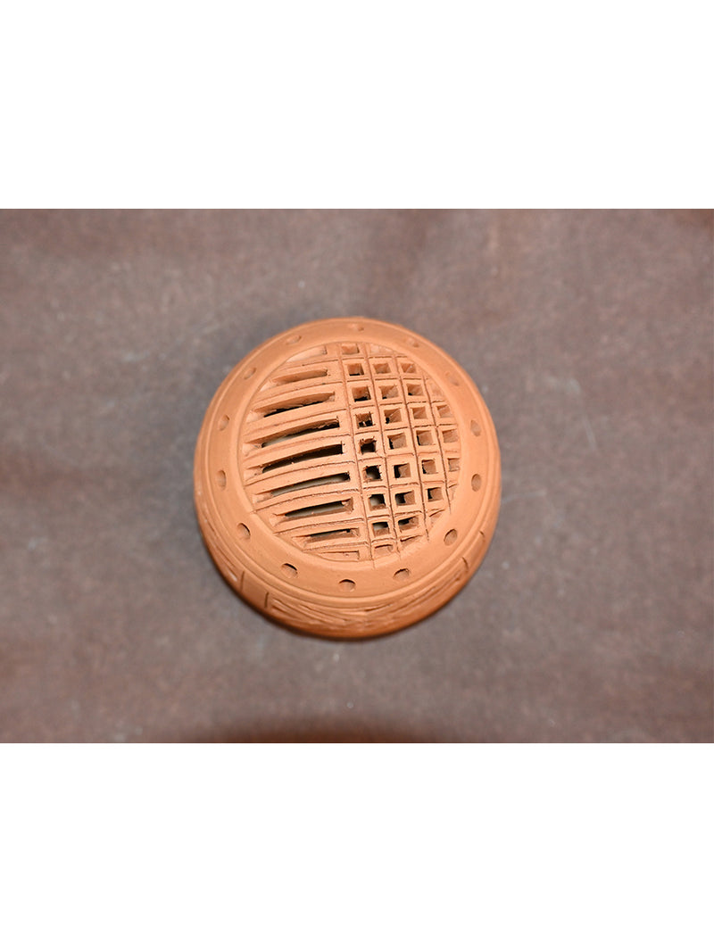 Terracotta Tea Light Holder by Dolon Kundu