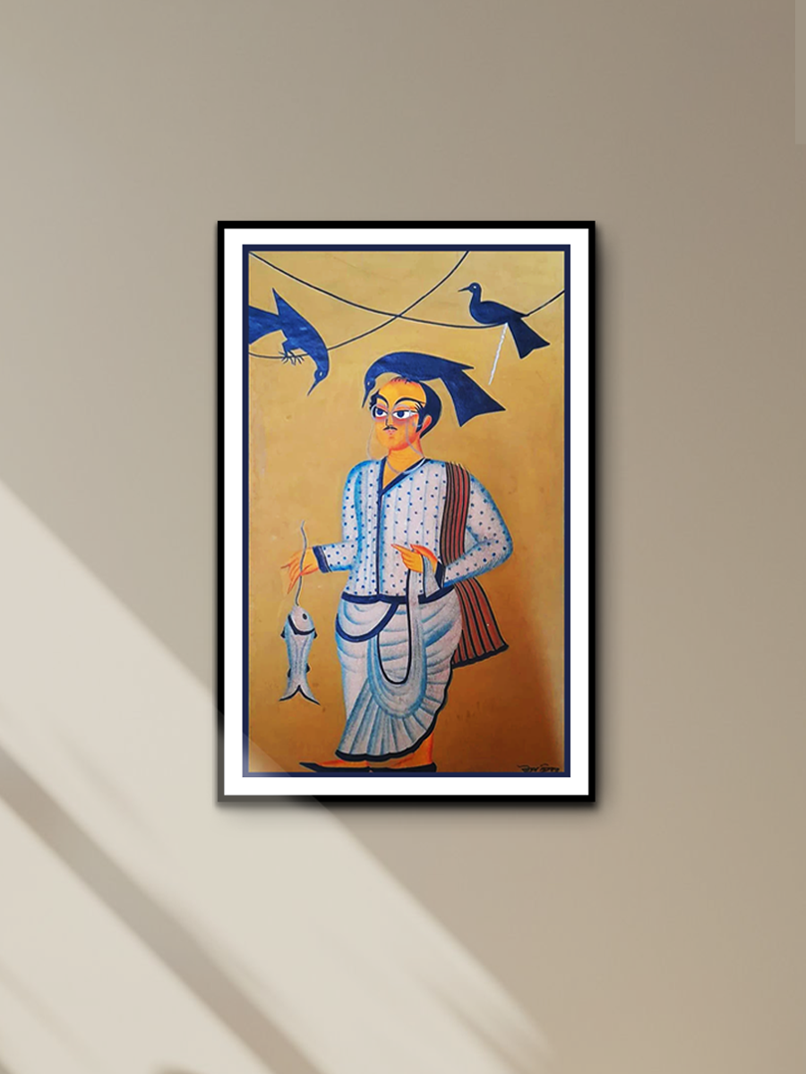 Predatory Birds: Charming Kalighat portrayal by Uttam Chitrakar