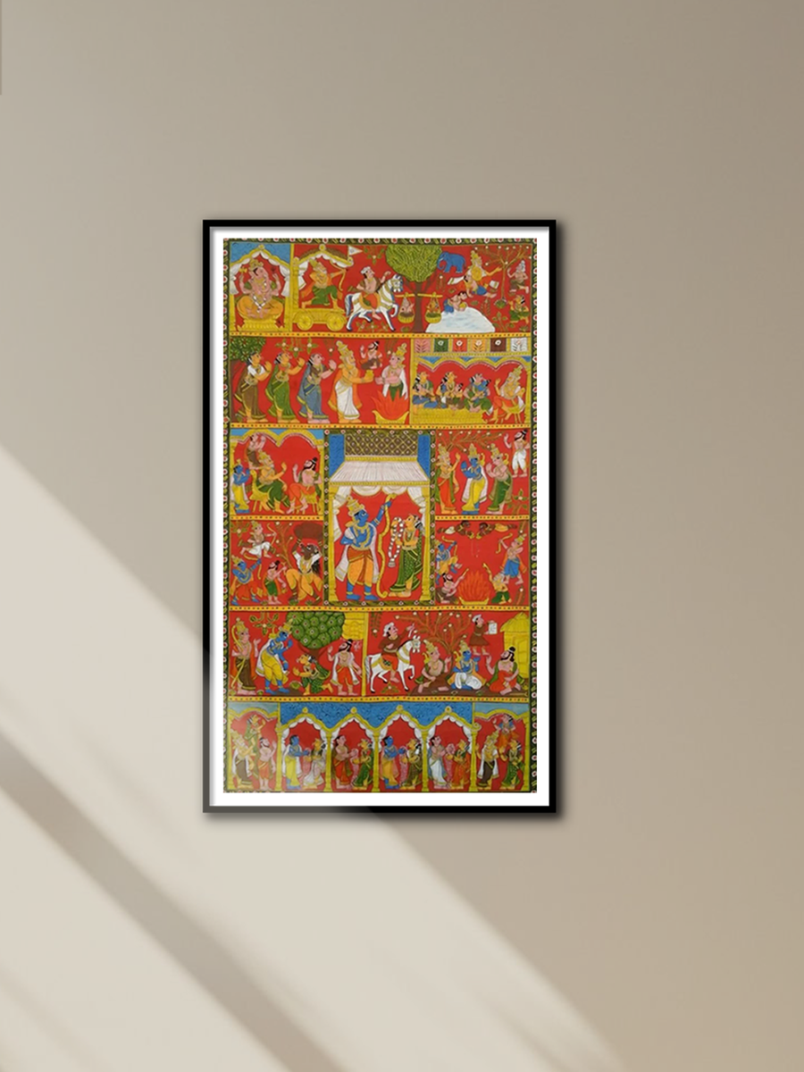 SHOP RAMAYANA: CHERIYAL SCROLL PAINTING BY SAI KIRAN