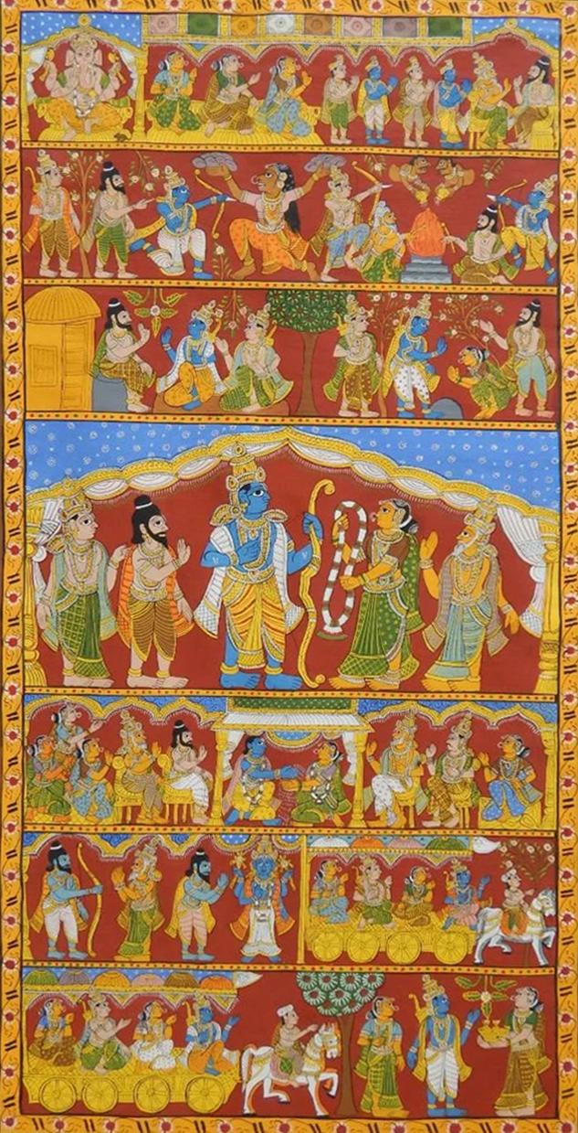 BUY RAMAYANA: CHERIYAL SCROLL PAINTING