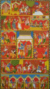 BUY RAMAYANA: CHERIYAL SCROLL PAINTING BY SAI KIRAN