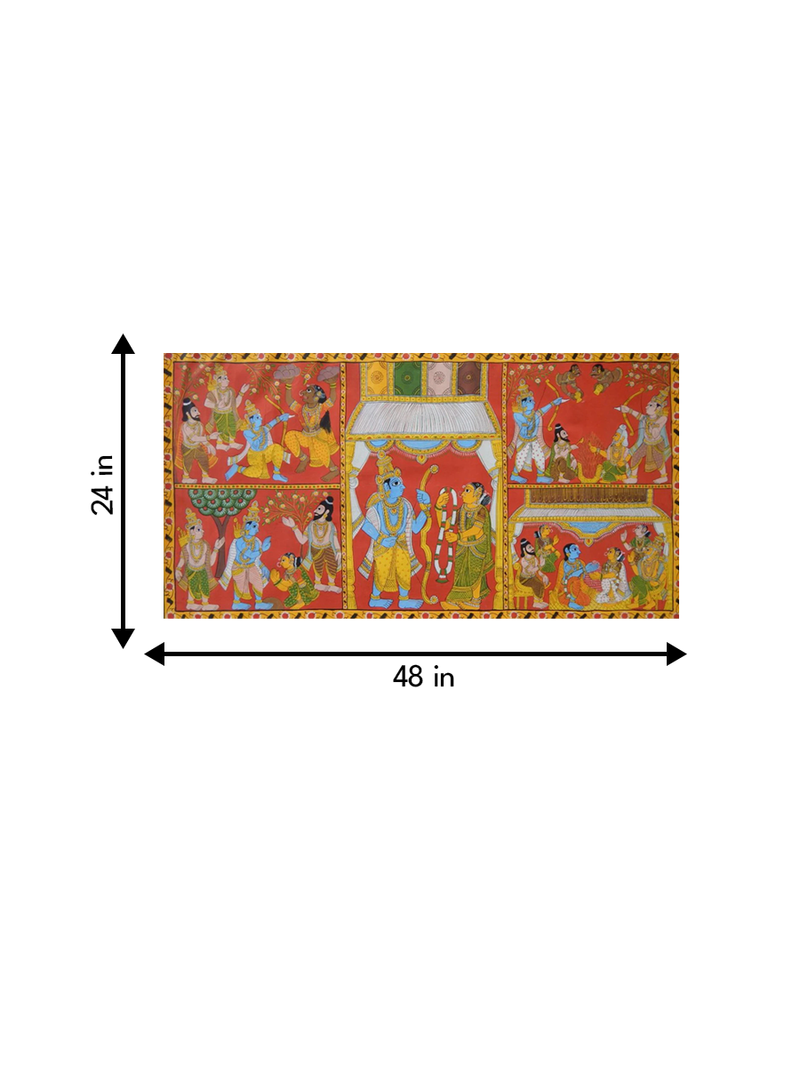 RAMAYANA: CHERIYAL SCROLL PAINTING BY SAI KIRAN