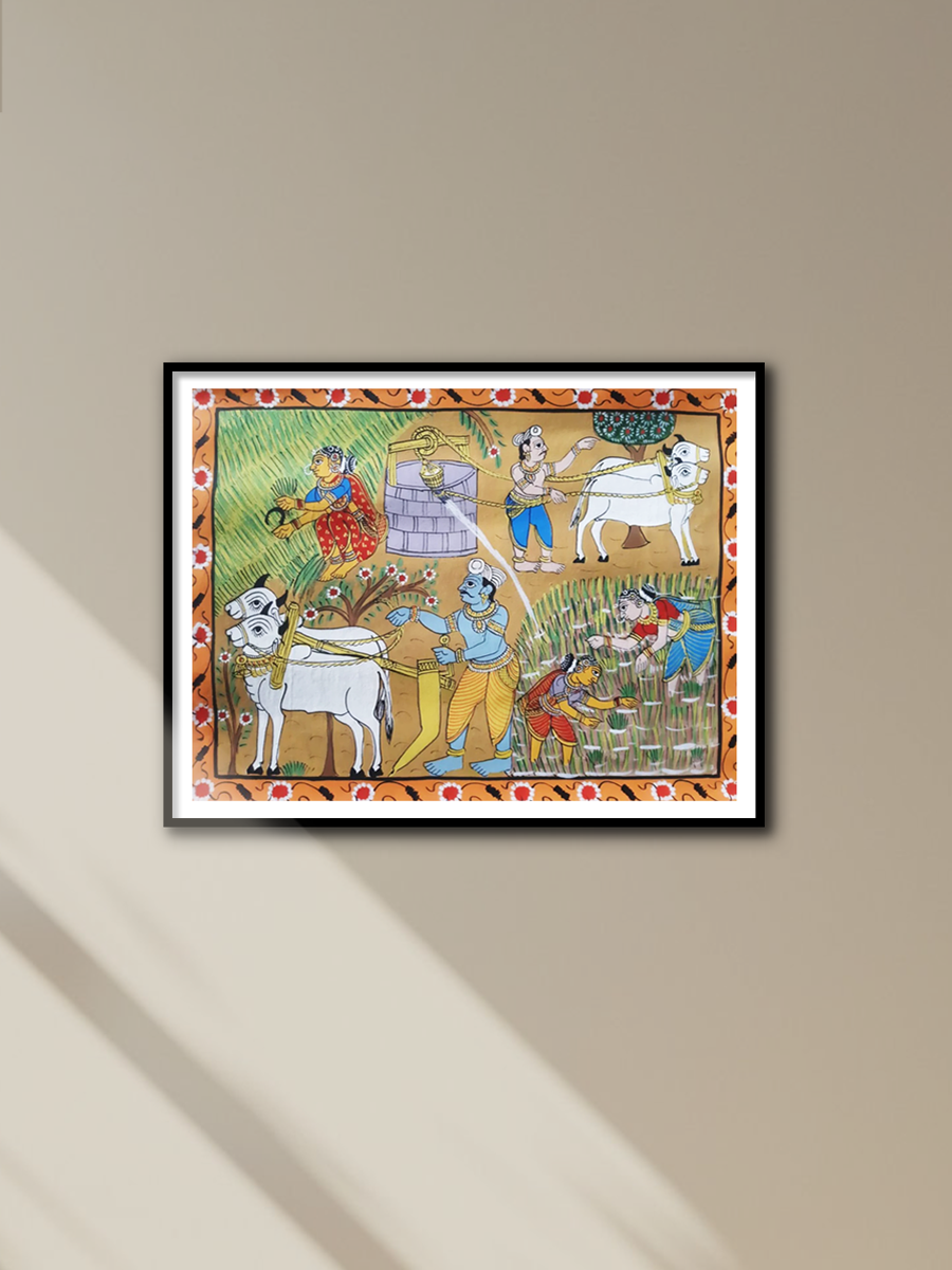 SHOP RURAL VILLAGE LIFE: CHERIYAL SCROLL PAINTING