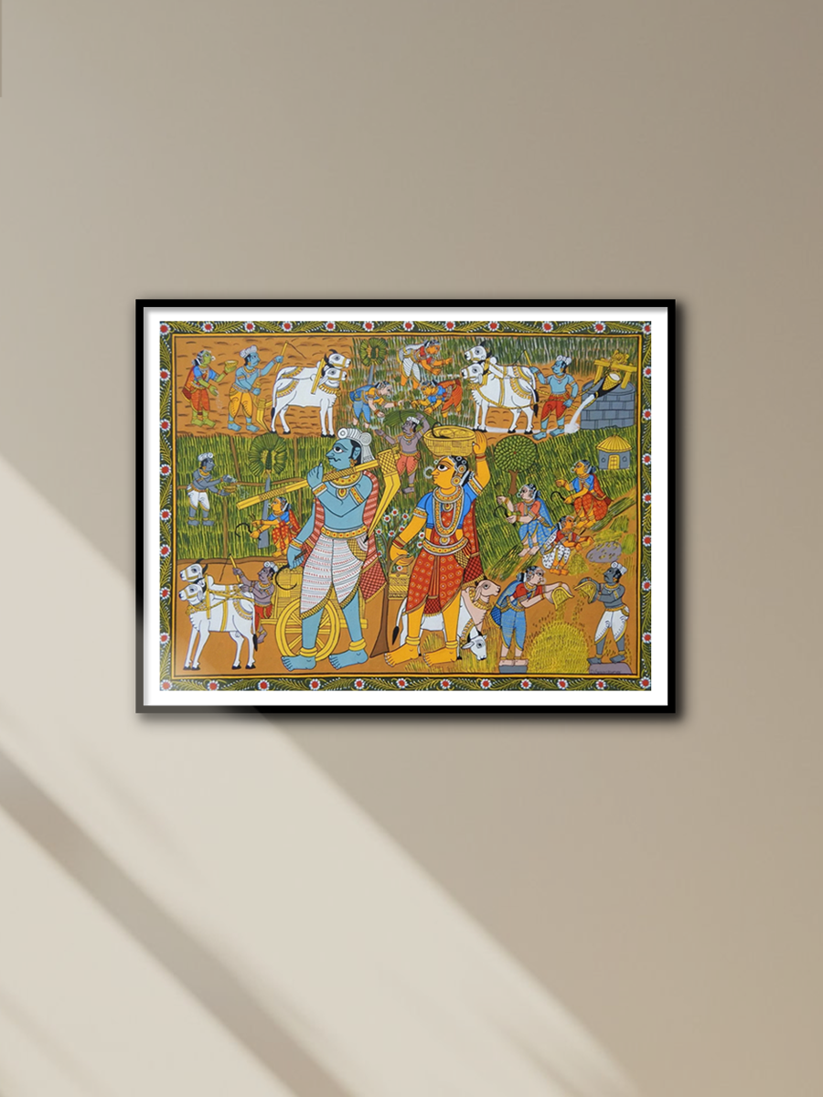 SHOP RURAL VILLAGE LIFE: CHERIYAL SCROLL PAINTING