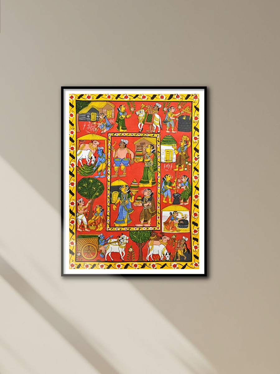 SHOP RURAL VILLAGE LIFE: CHERIYAL SCROLL PAINTING