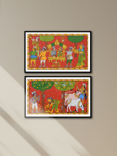 Shop RURAL VILLAGE LIFE: CHERIYAL SCROLL PAINTING