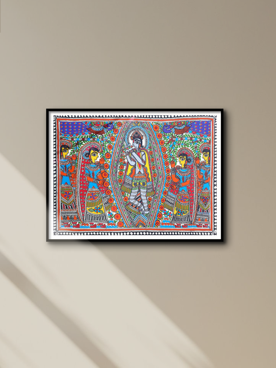 Buy Raas Leela in Madhubani Painting 