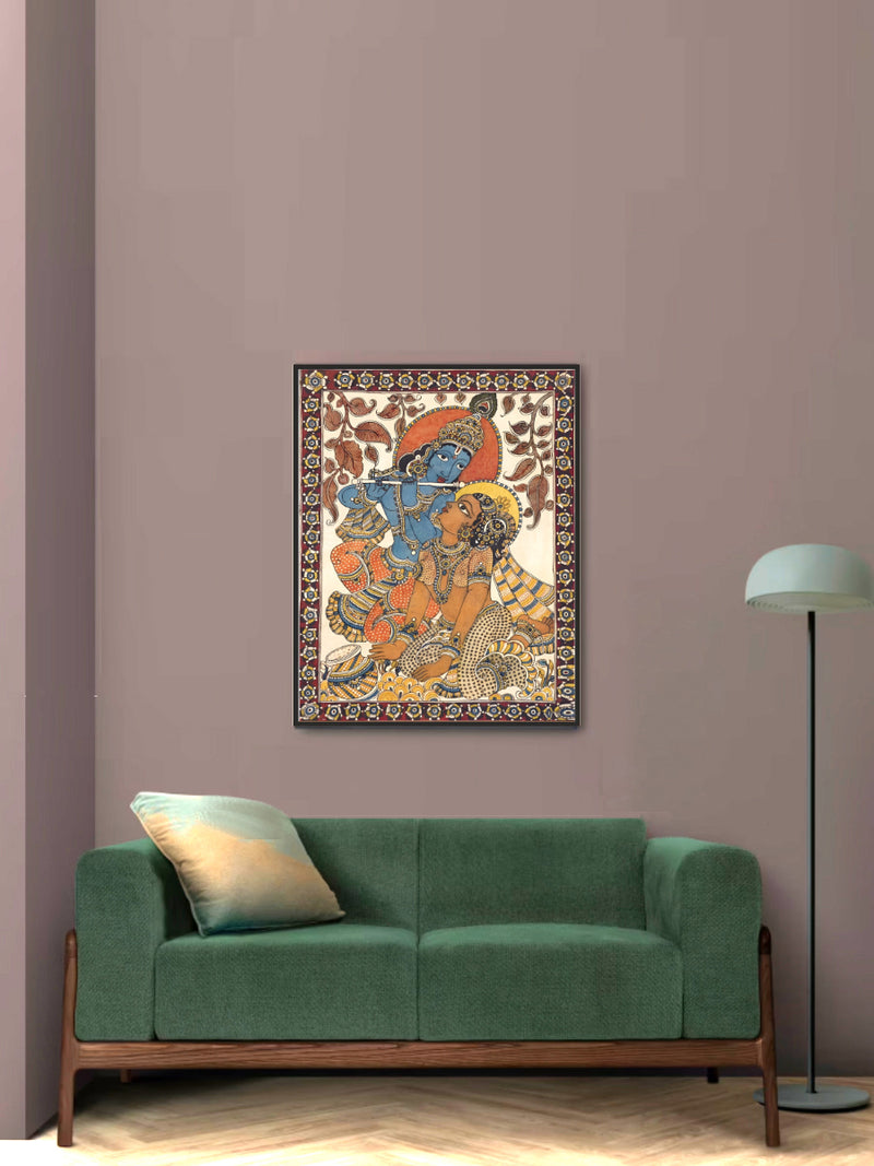 Shop Radha Krishna: Kalamkari painting 