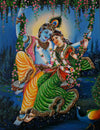 Radha Krishna, Tanjore Art by Sanjay Tandekar