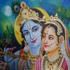 Radha-Krishna, Tanjore Painting by Sanjay Tandekar