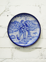 Shop Majestic Tree In Blue Pottery Plate by Shilp Guru Gopal