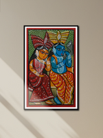 Radha-Krishna portrayal in Bengal Pattachitra by Manoranjan Chitrakar