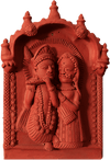 Buy Radha-Krishna scene in Terracotta by Dinesh Molela