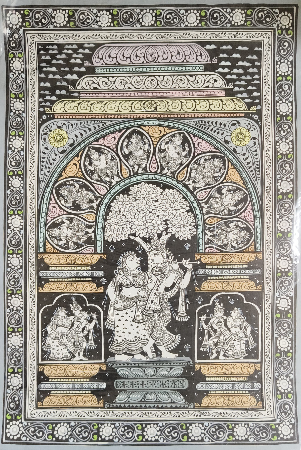 Buy Radha and Krisna in Pattachitra by Apindra Swain