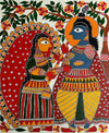 Shop Radha and krishna in Madhubani by Izhar Ansari