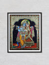 Radha krishna, Tanjore Painting by Sanjay Tandekar