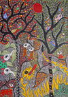 Buy Radiant depiction of wildlife: Madhubani by Vibhuti Nath