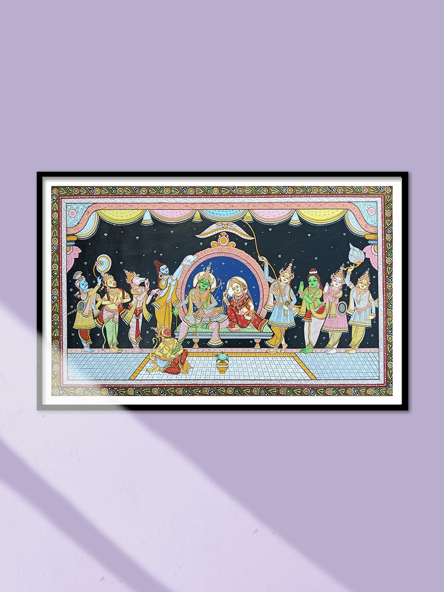 Shop Coronation of Lord Rama in Pattachira by Purushottam Swain