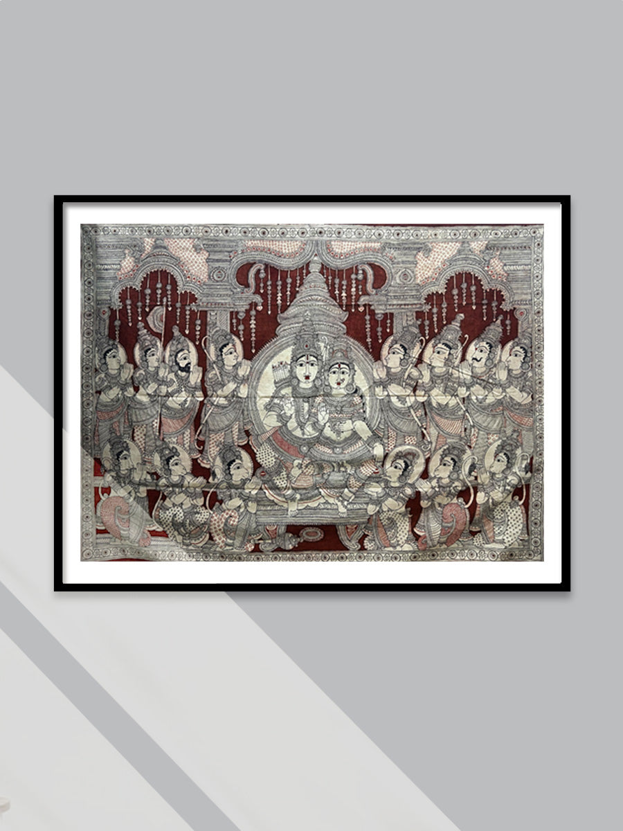 Shop Ram Darbar: Kalamkari Painting by Harinath.N