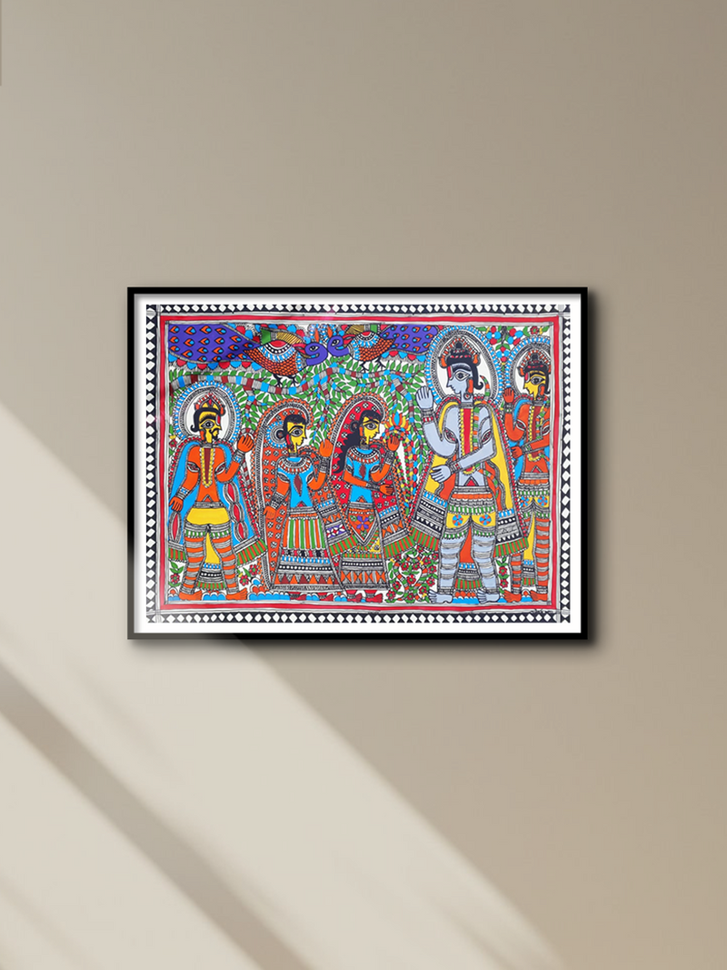 Shop Ram Sita Milan in Madhubani Painting 