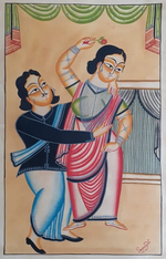 Buy Reflections of love:Kalighat painting by  Hasir Chitrakar