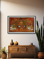 Representation of Lord Ganesha: Kerala Mural by Adarsh for Sale