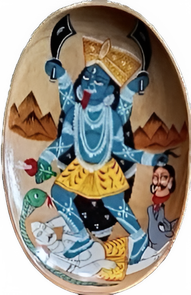 Shop for Maa kali Kalighat art Wall Plates