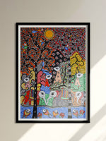 Representation of wildlife: Madhubani by Vibhuti Nath for Sale