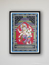 Rhythmic Revelry: The Charismatic Dancing Ganesha at Mandapa Pattachitra Painting in shop buy sale acquisition arrangement.