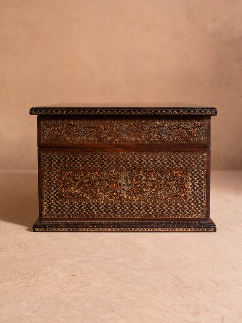 Shop Royal Blooms: Tarkashi Wooden box 