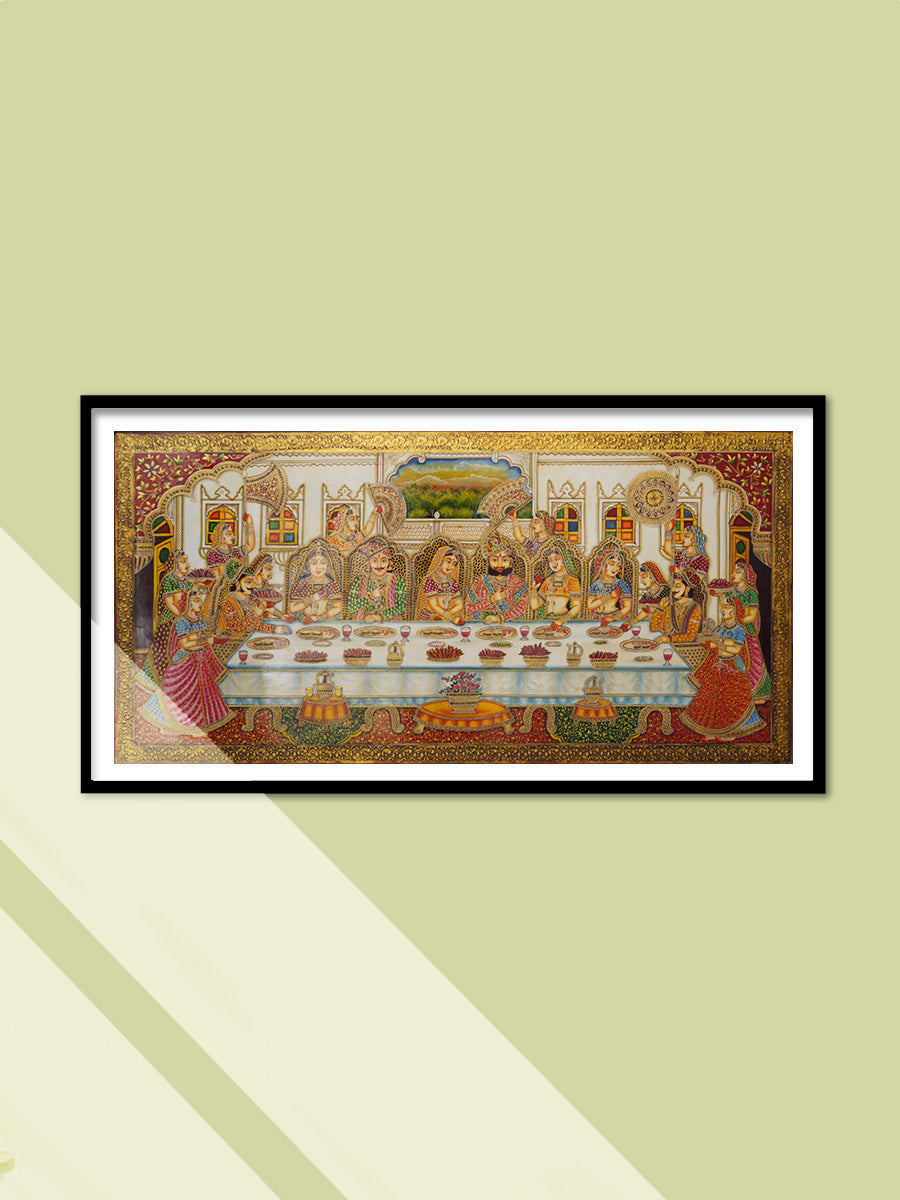 Shop Royal Feast in Usta Miniature by Pankaj Kumar